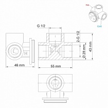 Смеситель для душа WasserKRAFT Wern 4251 никель