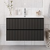 Мебель для ванной BelBagno Uno 100 см Темно-серый матовый
