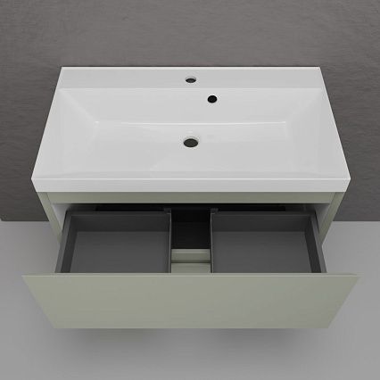 Тумба с раковиной Style Line Манхэттен 80 см напольная