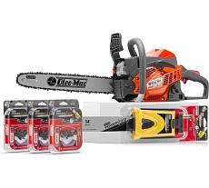 Бензопила Oleo-Mac GSH 40 16&quot;, 3/8, 1.3 мм + комплект PowerSharp шина 14”, 5033-9001E1PS14/2