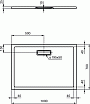 Поддон для душа Ideal Standart Ultra Flat New 100x70, белый матовый