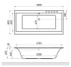 Акриловая ванна Excellent Pryzmat Slim WAEX.PRY18WHS 180x80