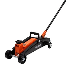 Подкатной домкрат Gigant 3т увеличенная высота подъема, подхват-192мм, подъем-533мм, GSJI-3T