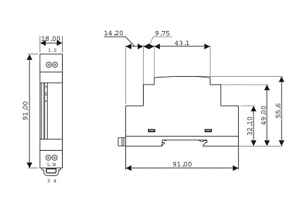 Внешний источник питания TDK-Lambda AC-DC DSP10-24