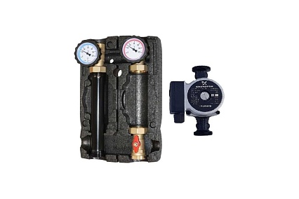 Насосная группа Hoobs DN25 1"вр х 1 1/2"нр, с насосом UPSO25-65 HB-21355N-G60