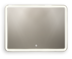 Зеркало Art&Max Vita AM-Vit-1000-800-DS-F-T 100x80 см, с подсветкой и часами