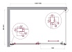 Душевой уголок BelBagno LUCE-AH-1-140/90-C-Cr 140x90 прозрачный, хром