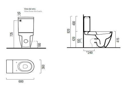 Бачок для унитаза GSI Norm 868111