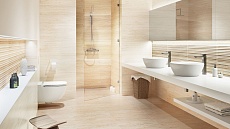 Керамическая плитка Meissen Classic Travertine коричневый 24x74 см, O-CLC-WTD111