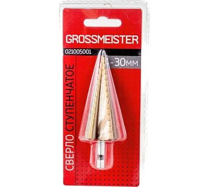 Сверло ступенчатое 4-30 мм GROSSMEISTER 021005001
