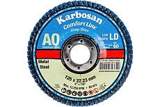 Диск лепестковый (125х22 мм; Р60) Karbosan KAR-981380