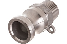 Камлок тип F (ниппель; наружная резьба BSP; 12 мм-1/2&quot;; нержавеющая сталь) TITAN LOCK TL50FSS