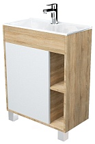 Тумба с раковиной 1MarKa Lido 60 см напольная, дуб сонома