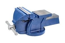 Слесарные тиски Vorel неповоротные, с наковальней, 150 мм 36034