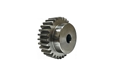 Зубчатая шестерня под расточку со ступицей и калеными зубьями ISKRA М=2, Z=24 PM28T24