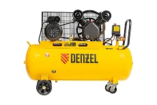Воздушный компрессор с ременным приводом Denzel BCV2200/100 2.2 кВт, 100 литров, 370 л/мин 58110