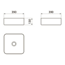 Раковина Point Меркурий PN43831 39 см белый