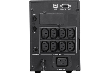 Источник бесперебойного питания Powercom SMART KING PRO+, Интерактивная, 3000 ВА/2400 Вт SPT-3000-II-LCD