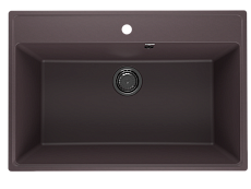 Кухонная мойка Ulgran Quartz Forte 760-06 76 см трюфель