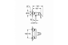 Смеситель для душа Grohe BauFlow 23755000