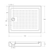 Поддон для душа Cezares TRAY-A-AH-110/90-15-W 110x90 акриловый