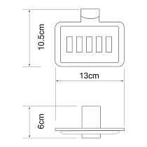 Мыльница WasserKRAFT Leine K-5069WHITE белый