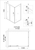 Душевой уголок Niagara Nova NG-42-10AG-A110G 100x110 прозрачный, золото