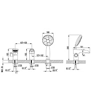 Смеситель на борт ванны Lemark Omega LM3145C