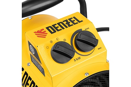Тепловая пушка Denzel SFH-5000, 230 В, 260 м3/ч, 3 режима, вентилятор, 3000/4500 Вт 96438