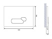 Кнопка смыва Cersanit Actis BU-ACT/Blg/Gl черный глянец