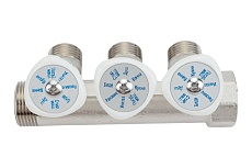 Коллектор с регулировочными вентилями Royal Thermo 3/4х1/2, 3 выхода НС-1042923