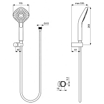 Душевой набор Ideal Standard Idealrain Evo Diamond L3 B2240AA