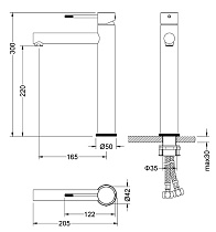 Смеситель для раковины Timo Saona 2311/00F хром