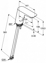 Смеситель для раковины Kludi Ambienta 5210091 электронный