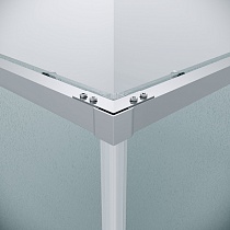 Душевой уголок Grossman Galaxy 300.K33.01.1010.10.02 100x100 шиншилла, хром
