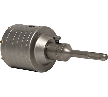 Коронка буровая по бетону с оснасткой Master TCT-72 (72 мм; М22; SDS-plus) EKF tct-72-m22