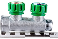 Регулируемый коллектор с 2 отводами FAR 3/4&quot; М24х19 FK 3825 C34