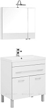 Мебель для ванной Aquanet Верона 75 см напольная с дверцами, белый