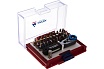 Набор вставок бит 1/4, TORX, HEX, PZ, PH, SLOT, 33 предмета Мастак 058-10033C
