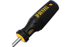 Отвертка Denzel SL8x150 мм, S2, трехкомпонентная рукоятка 122007