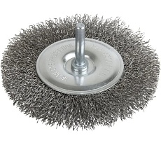 Щетка дисковая волнистая с хвостовиком 50 мм, проволока - INOX 0.30 мм DeBever DB80163369