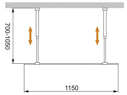 Душевая перегородка Cezares Liberta LIBERTA-L-2-115-C-Cr 115x195