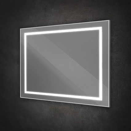 Зеркало BelBagno SPC-KRAFT-1000-800-SENS-AL 100x80 см сенсорный выключатель, сатин