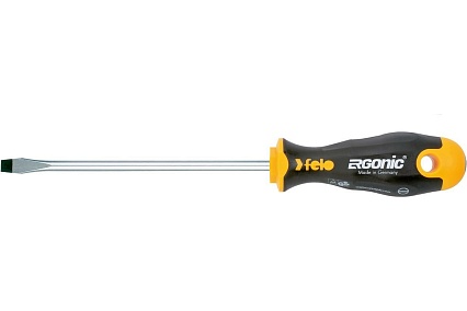 Плоская шлицевая отвертка 8,0х1,2х175 Felo Ergonic 40008610