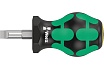 Шлицевая отвертка WERA 335 stubby короткая SL .2x6.5x25 мм WE-008843