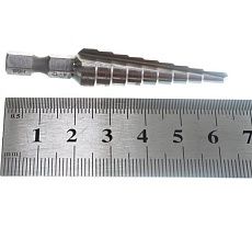 Сверло ступенчатое по металлу (9 ступеней; 4-12 мм; HSS) Makita D-40082