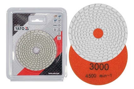Диск алмазный шлифовальный 100 мм, Р3000 Yato YT-48206