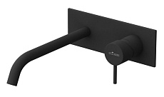 Смеситель для раковины Cezares LEAF-BLI1-L-NOP черный матовый