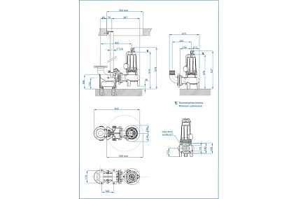 Погружной фекальный насос Dreno Pompe DNA 65-2/150 T 2000835