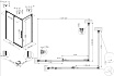 Душевой уголок Vincea Ultima VSR-7UL9012CL 120x90 хром, прозрачное